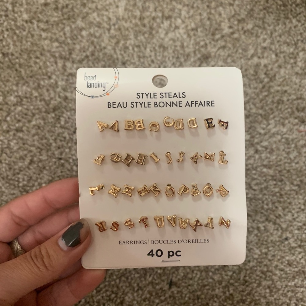 Gold earrings